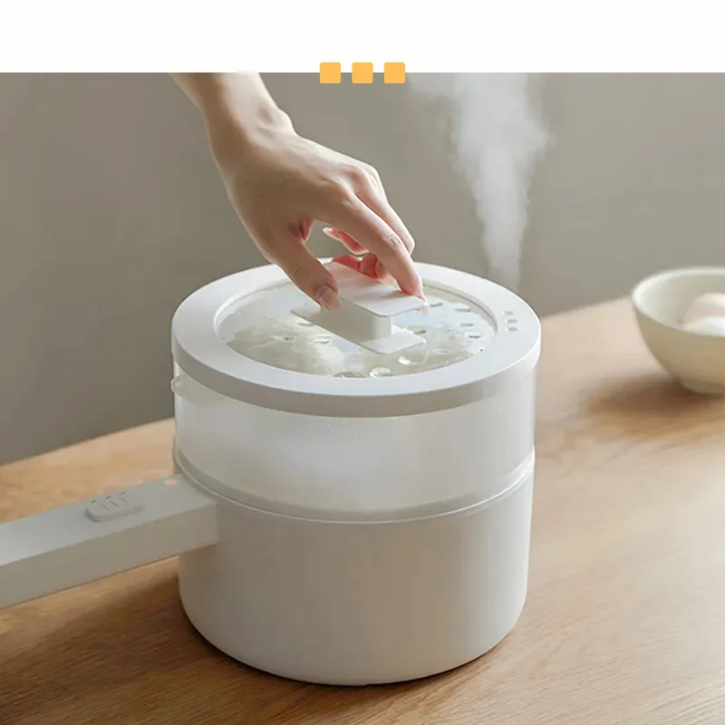 وعاء الطهي متعدد الوظائف - أبيض وذهبي ناعم مع تقنية Even Heat Distribution